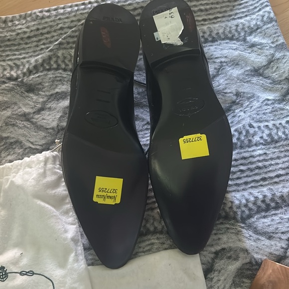 Prada men’s black lizard shoes lace up. - Picture 4 of 6